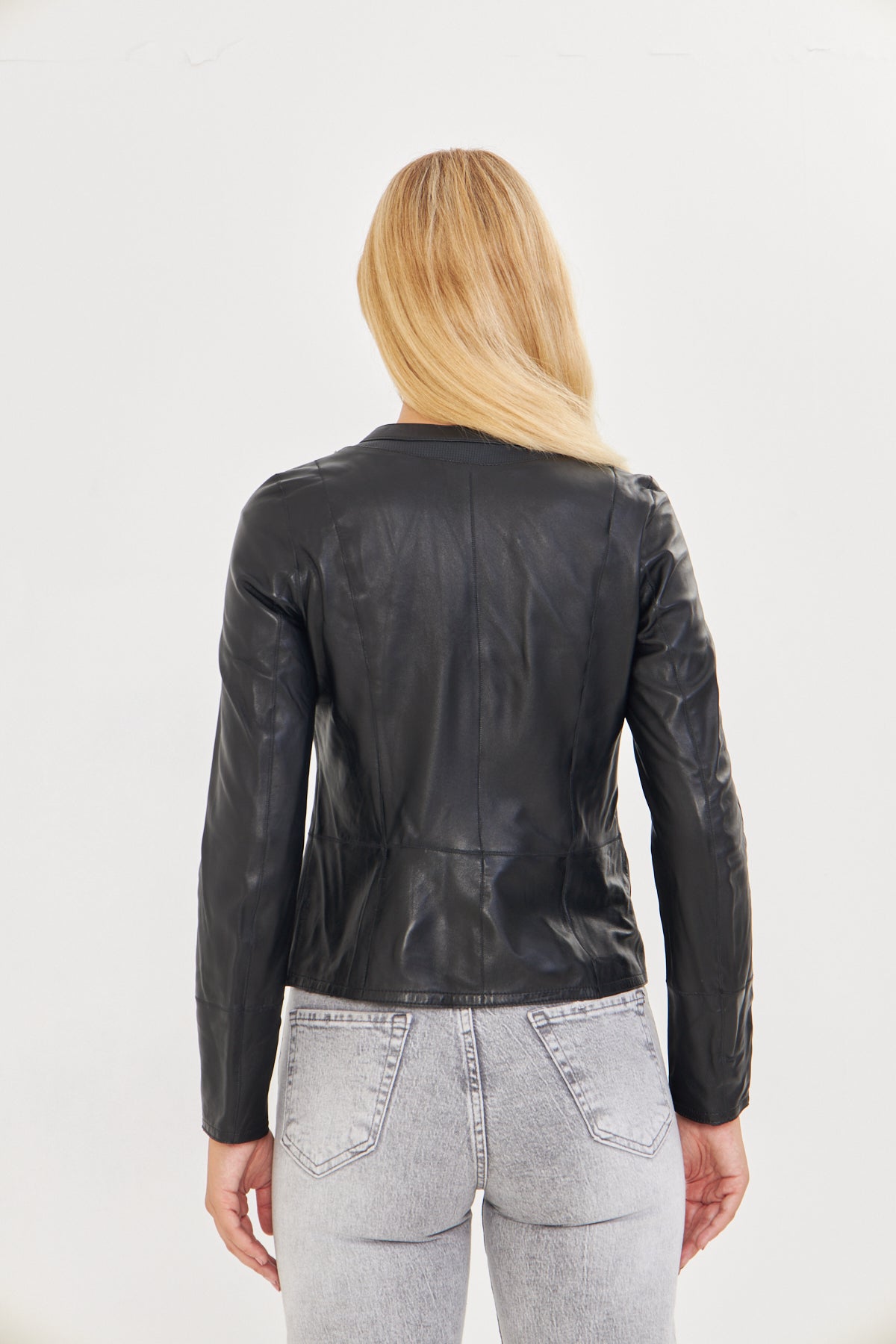 Kadın Çift Taraflı Deri Ceket