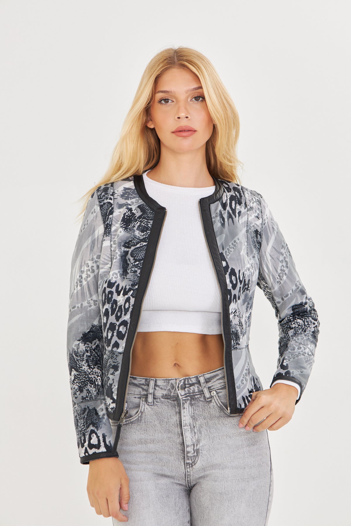 Kadın Çift Taraflı Deri Ceket