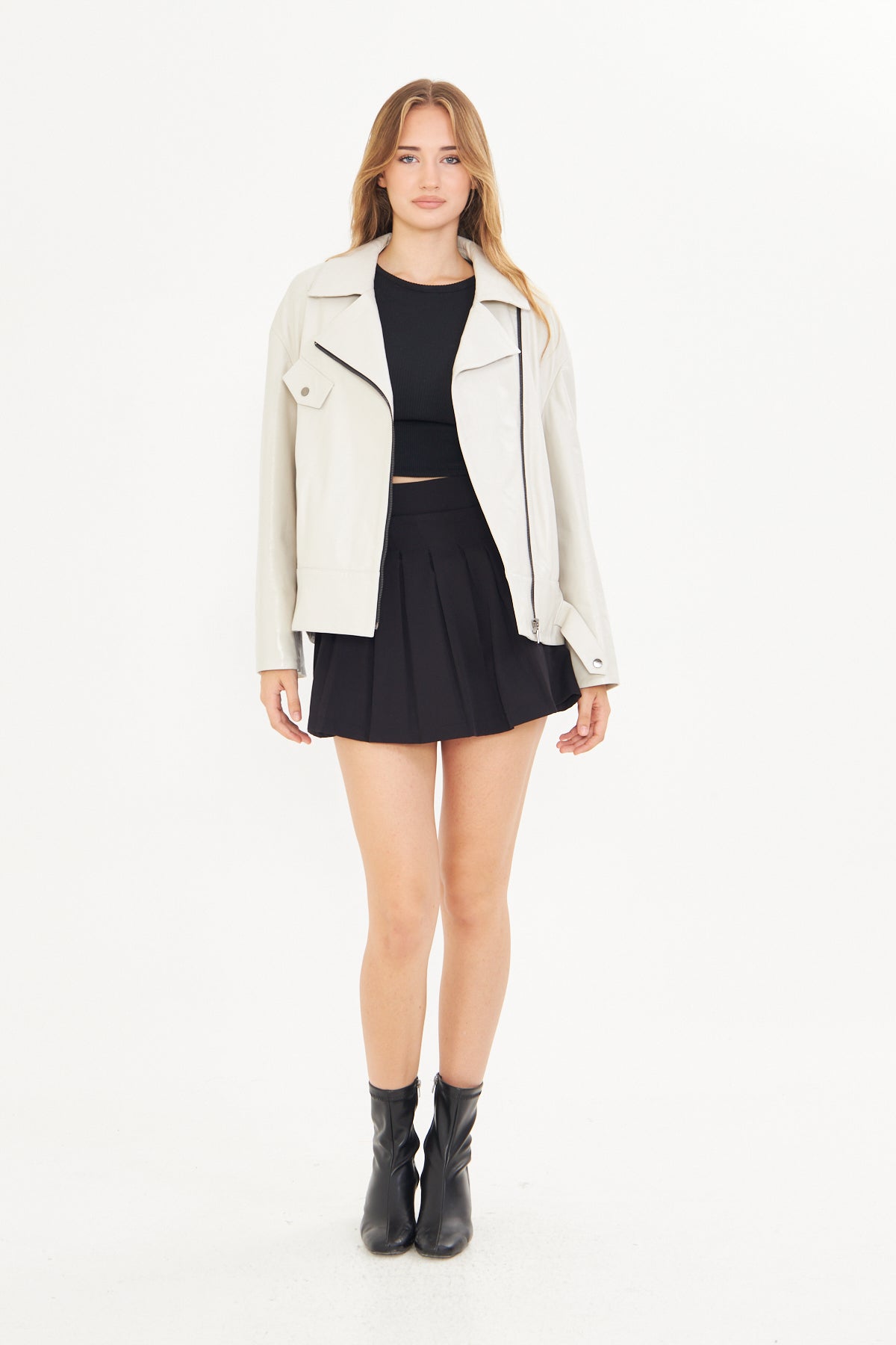 Kadın Oversize Deri Ceket