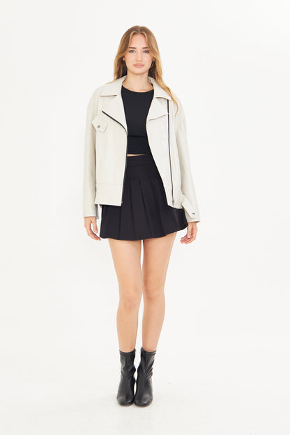 Kadın Oversize Deri Ceket