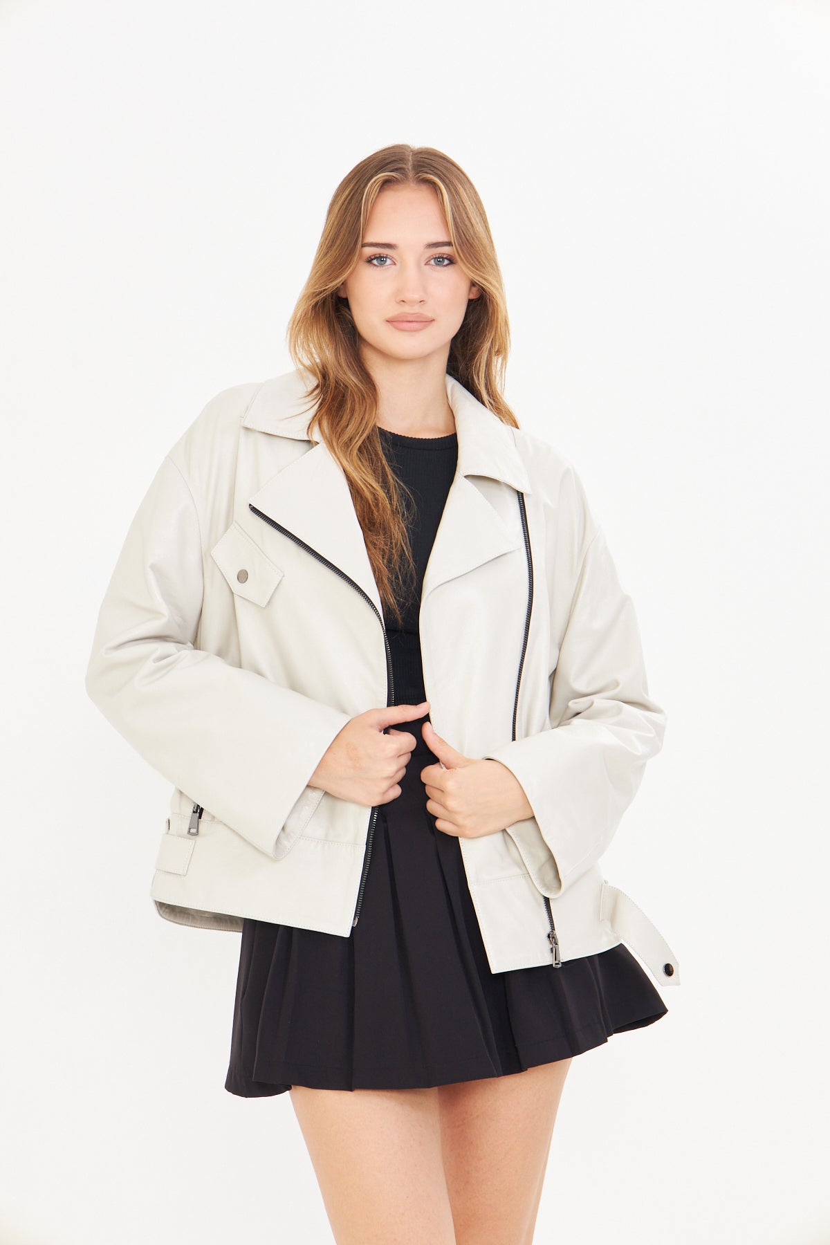 Kadın Oversize Deri Ceket