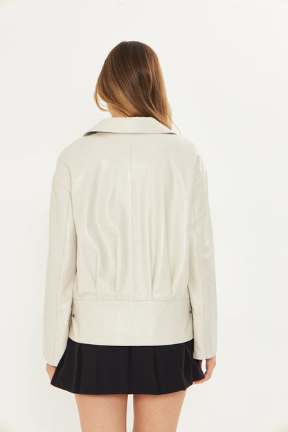 Kadın Oversize Deri Ceket