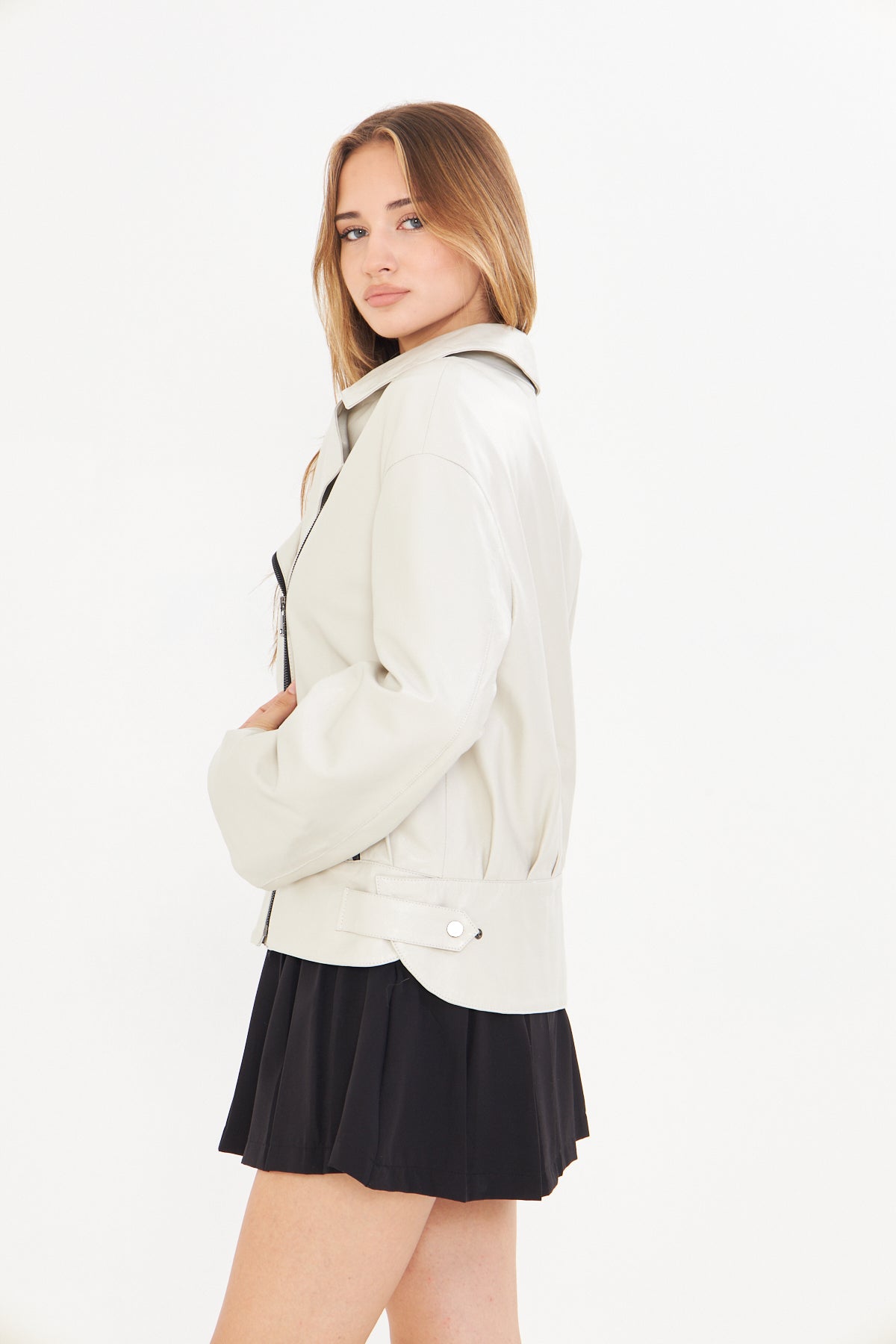 Kadın Oversize Deri Ceket