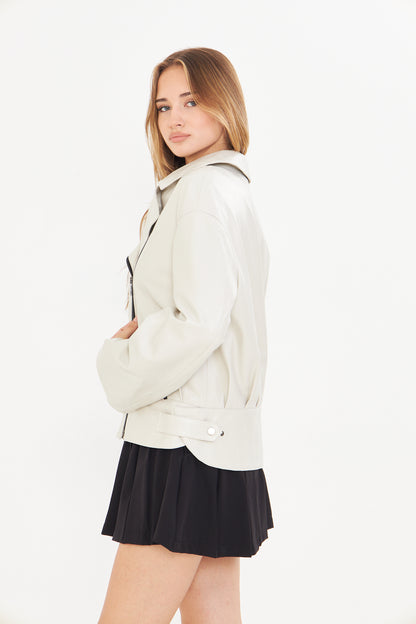 Kadın Oversize Deri Ceket