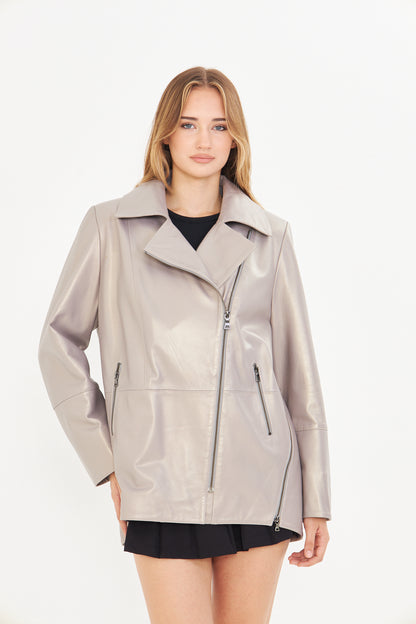 Kadın Oversize Deri Ceket