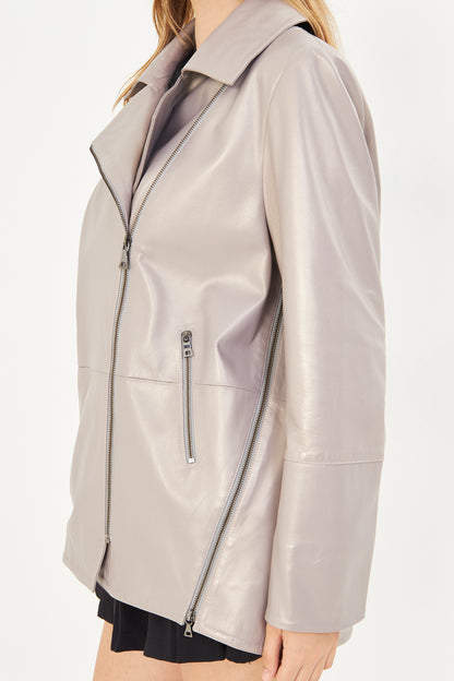 Kadın Oversize Deri Ceket