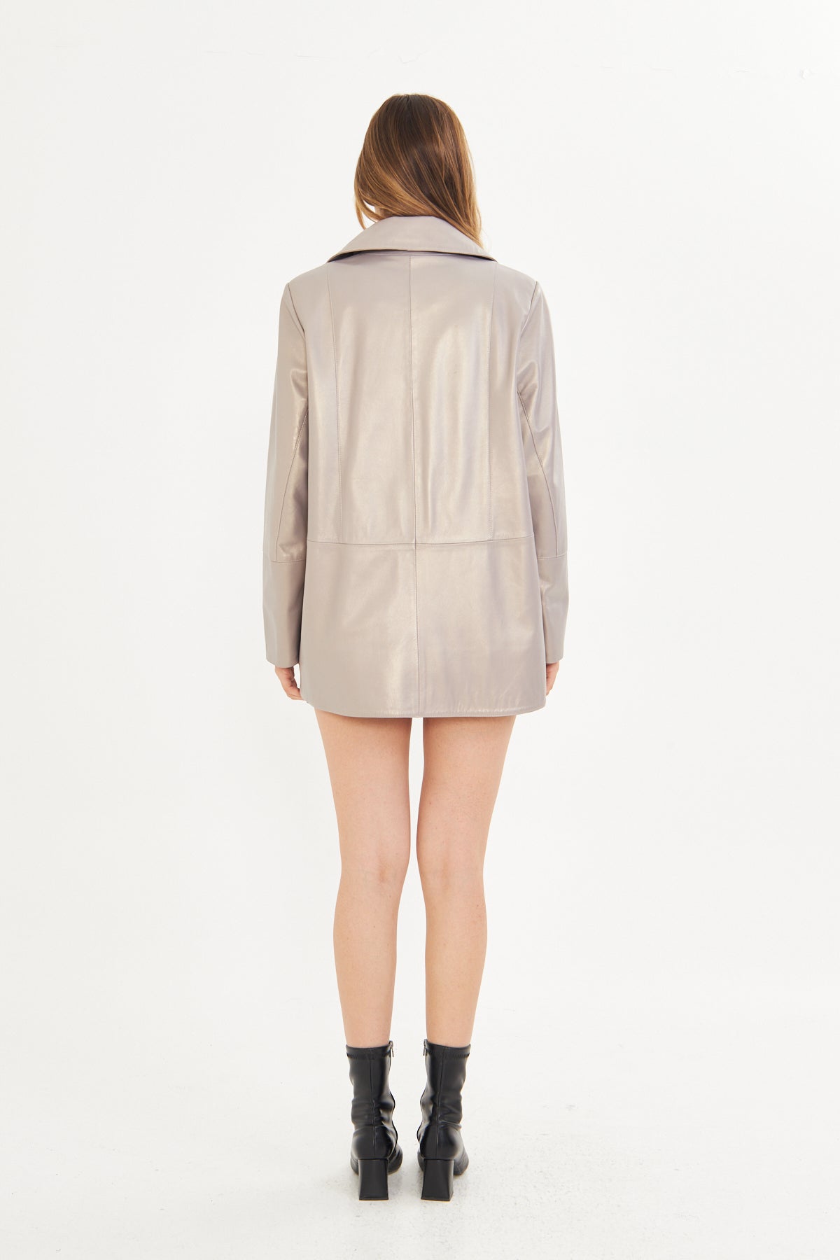 Kadın Oversize Deri Ceket